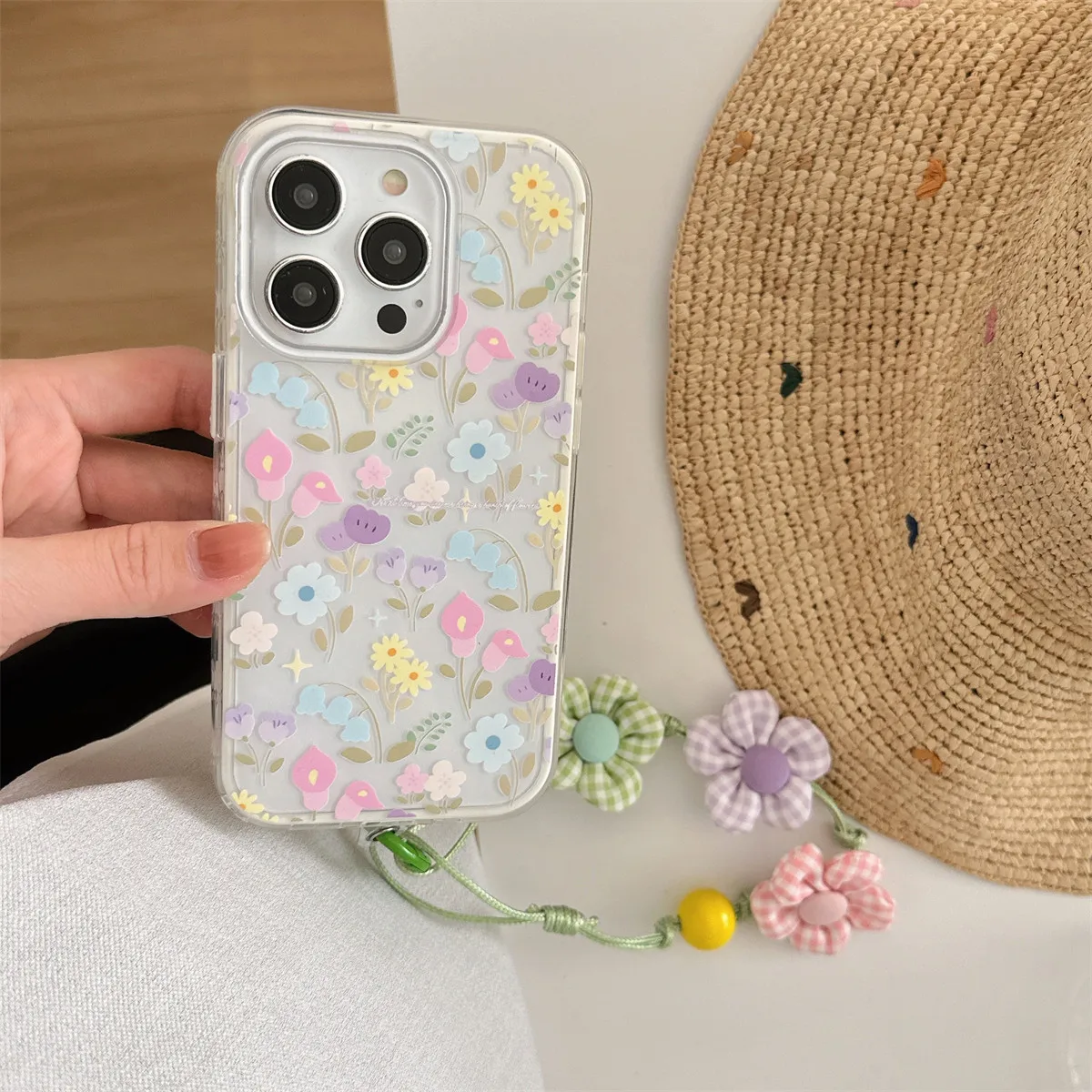 Красивый шикарный садовый розовый желтый цветочный красочный чехол с блестками