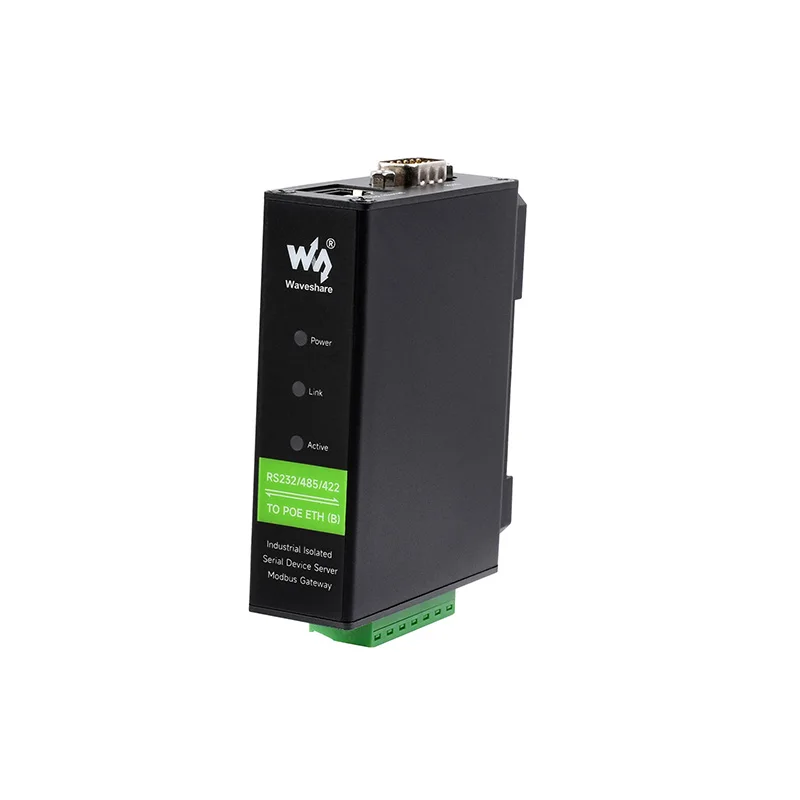 Промышленный последовательный сервер RS232 RS422 с RS485 на RJ45 Ethernet TCP/IP на последовательный сервер с функцией POE