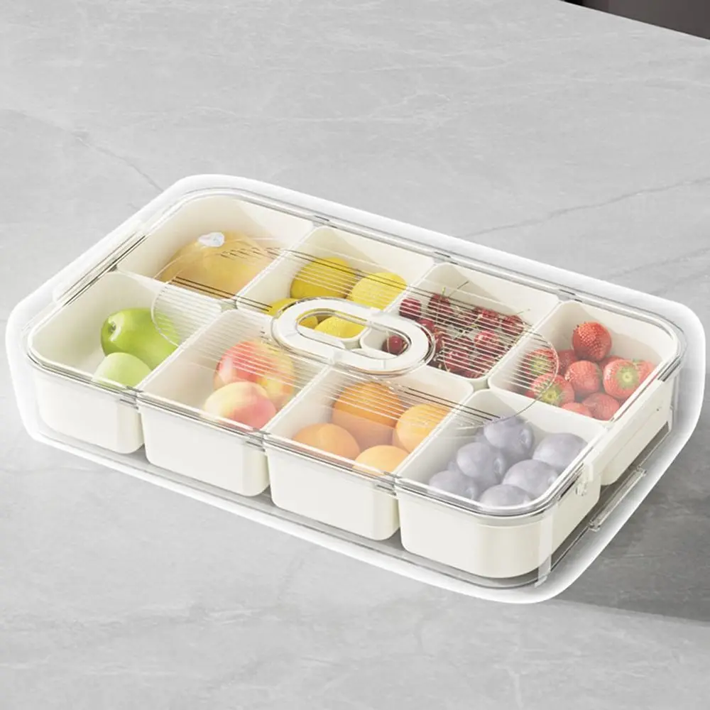 Пластиковая разделенная коробка для приправ зерна 4/8 сеток прозрачная хранения с