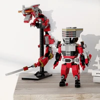 moc classic movie kamen ridered robot action figure building blocks battle mecha series dragon knight bricks toy for children