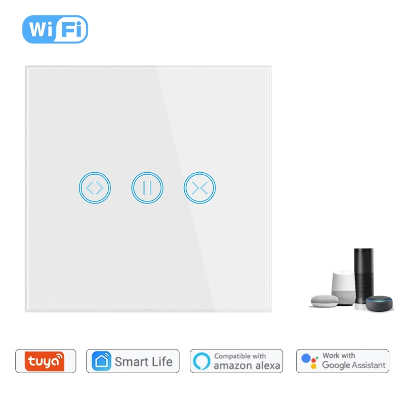 

Выключатель для штор Tuya с поддержкой Wi-Fi и голосового управления