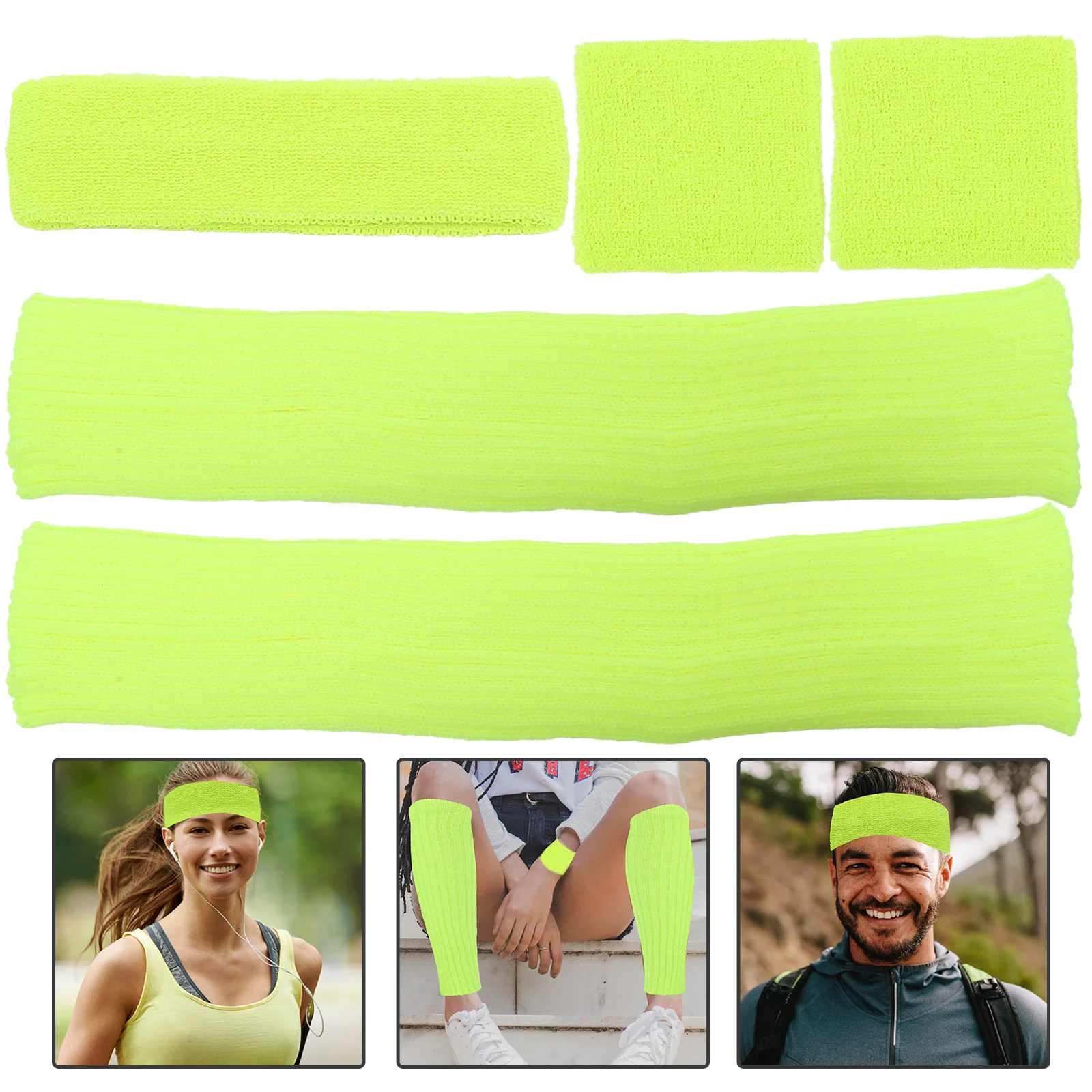

Sports Sweat Headband Women's Headbands Wristbands for Polyester Tennis Sweatbands Basketball Athletic