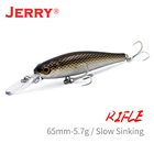 Jerry Rifle Медленно тонущий гольян жесткая приманка для спиннинговой ловли джеркбейт окуней форель 65mm 2.55in 4.8g