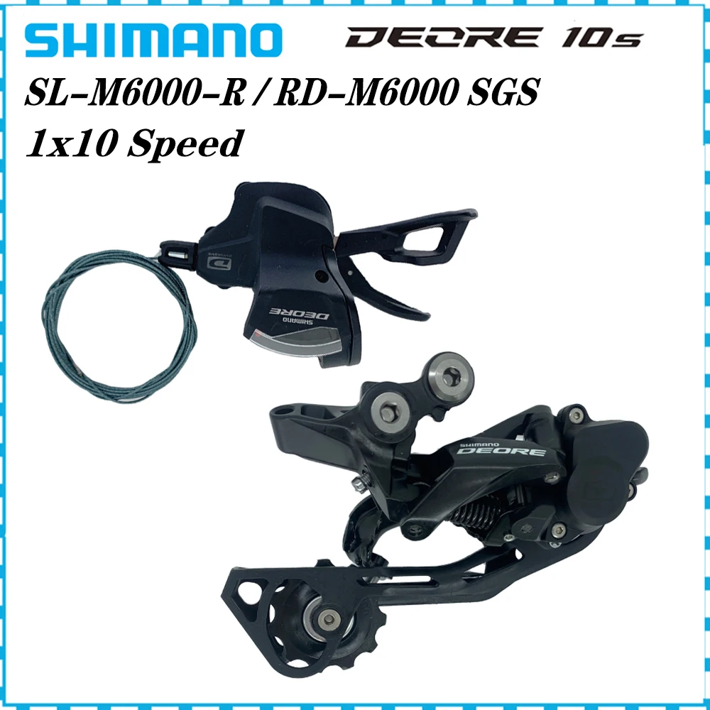 

Shimano Deore M6000 1x10 Speed MTB Bike Derailleurs Groupset SL-M6000 10s Right Shifter Lever RD-M6000 10v Rear Bicycle Switch