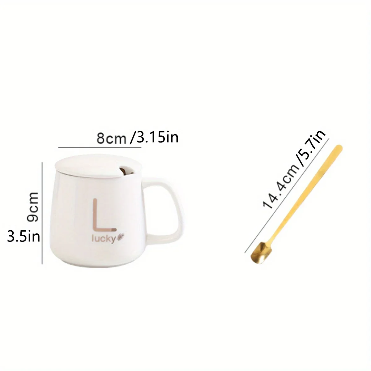 Набор Керамических Кофейных Чашек С Ложкой И Крышкой В Подарочной Упаковке -