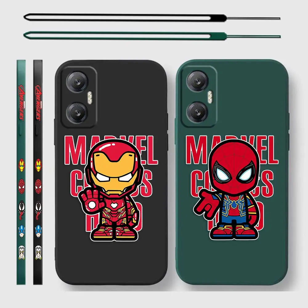 

Funny Cute Spider-Man Iron Man Cartoon For Infinix Hot 20 12 12i 11 11s 10 10s 10t 9 Play Nfc Note 12 11 11s 10 8 8i Pro Case