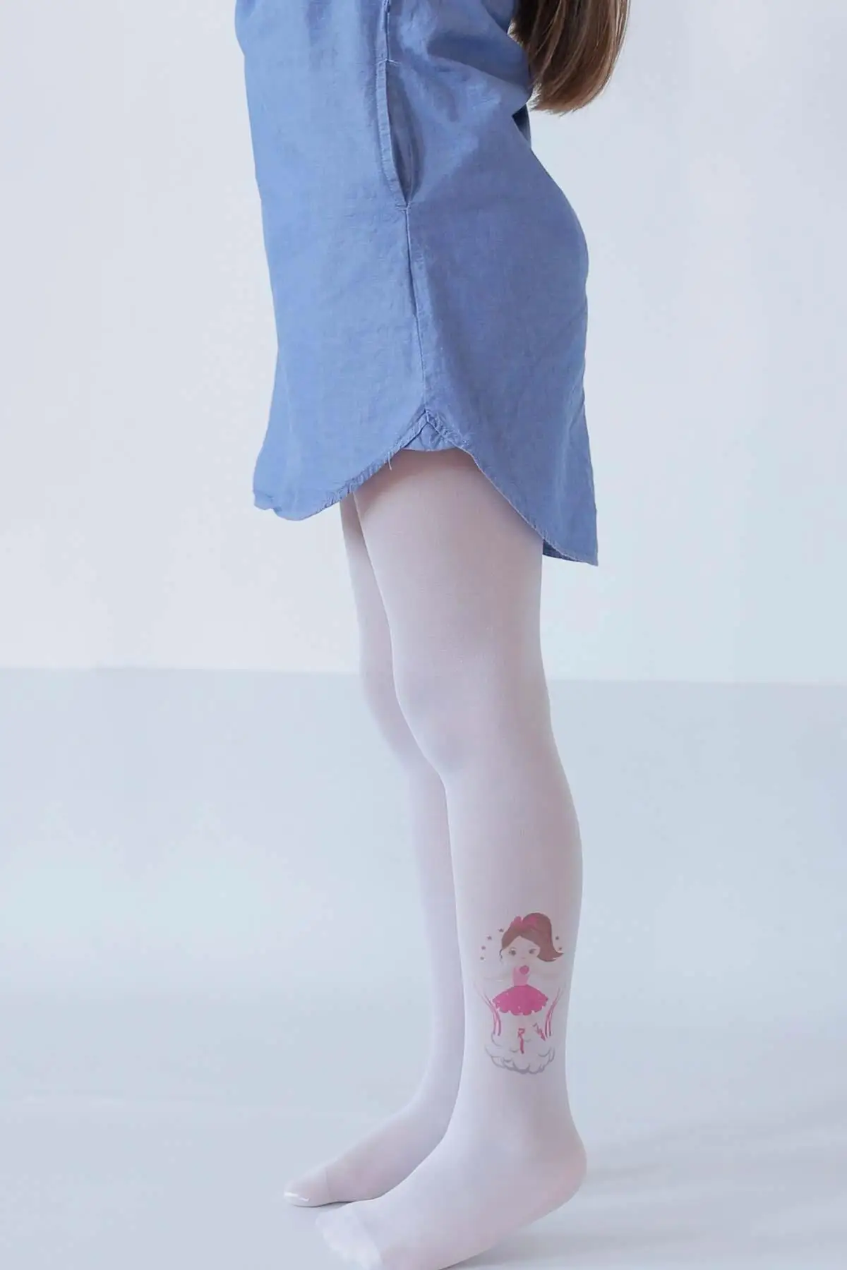 

Белые женские/Детские колготки, нижнее белье балерины 5147