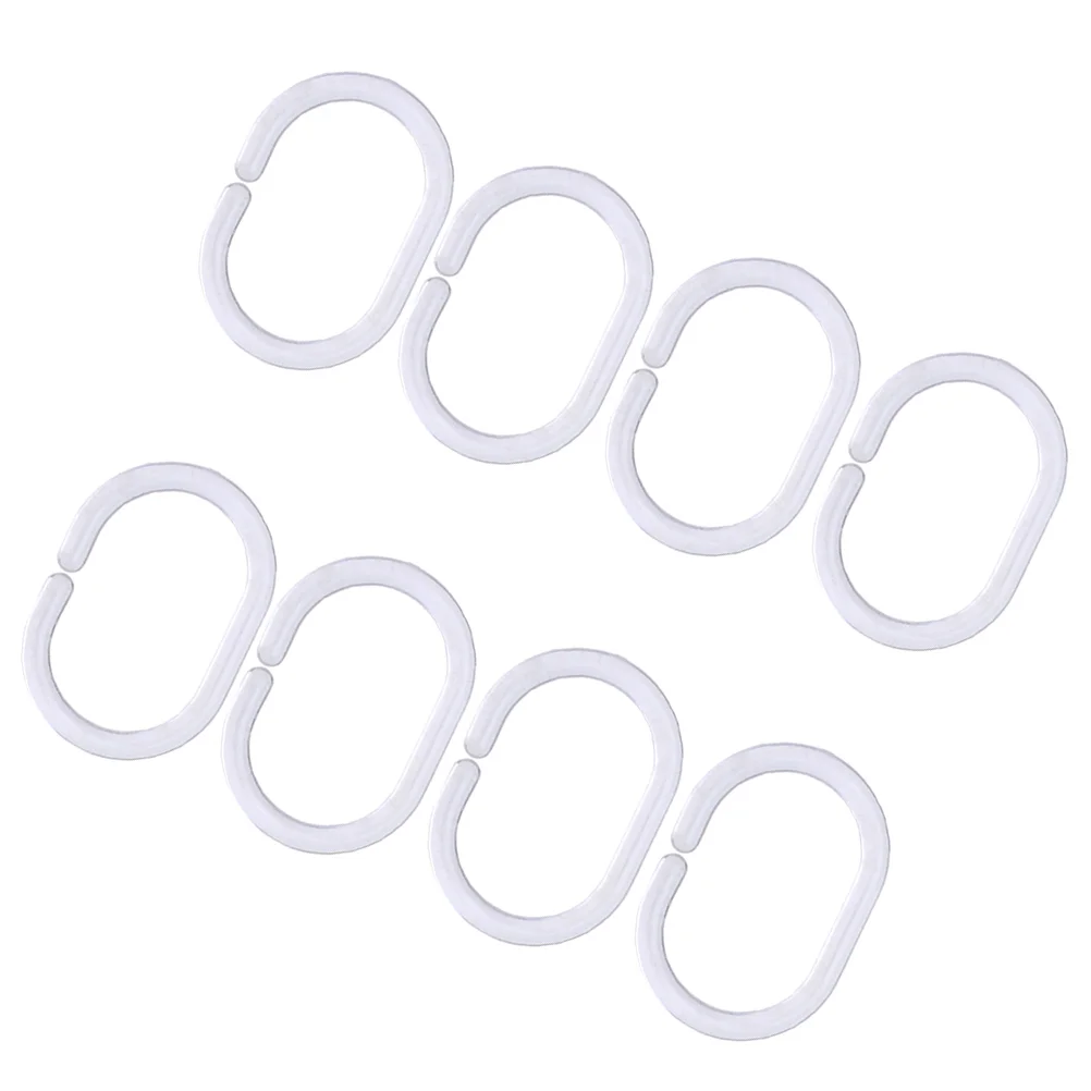 

72 Curtain Hooks Smooth Glide Practical Bath Drape Rings for Living Room