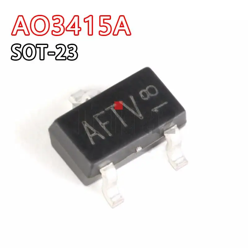 50 шт., P-канальный МОП-транзистор AO3415A SOT23 AO3415 SOT-23 20 в