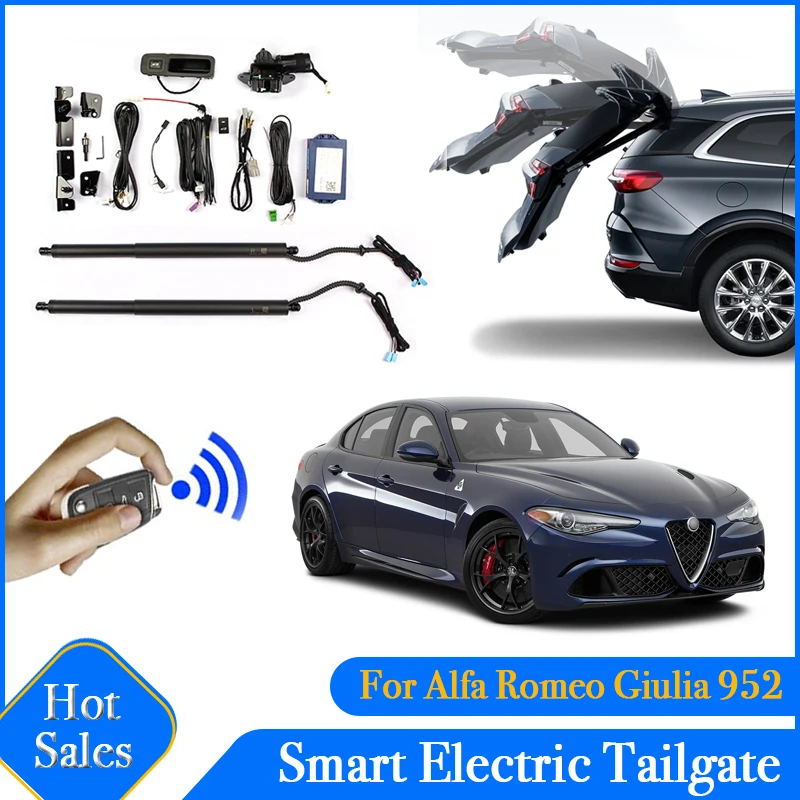 

Открытие багажника автомобиля, электрическая всасывающая задняя дверь, интеллектуальная подъемная стойка багажника для Alfa Romeo Giulia 952 2015 ~ 2022...