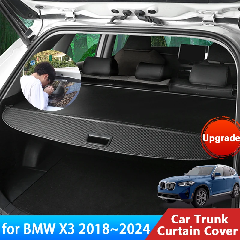 Для BMW X3 G01 2018 2019 2020 2021 2022 2023 аксессуары для багажника коврик занавески задняя