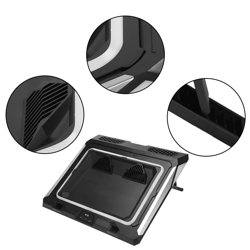 Устройство для охлаждения ноутбука с двойной насадкой игрового охлаждающая