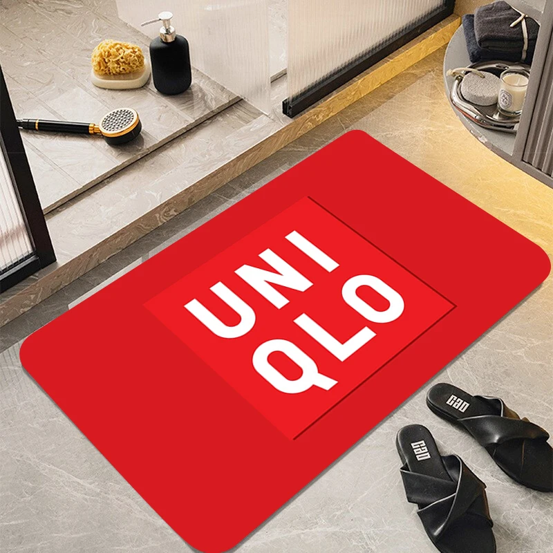 

U-UNIQLO Floor Mats Non-slip and Washable Kitchen Mat Carpet Entrance Doormat Balcony Decorations Prayer Rug Living Room Rugs