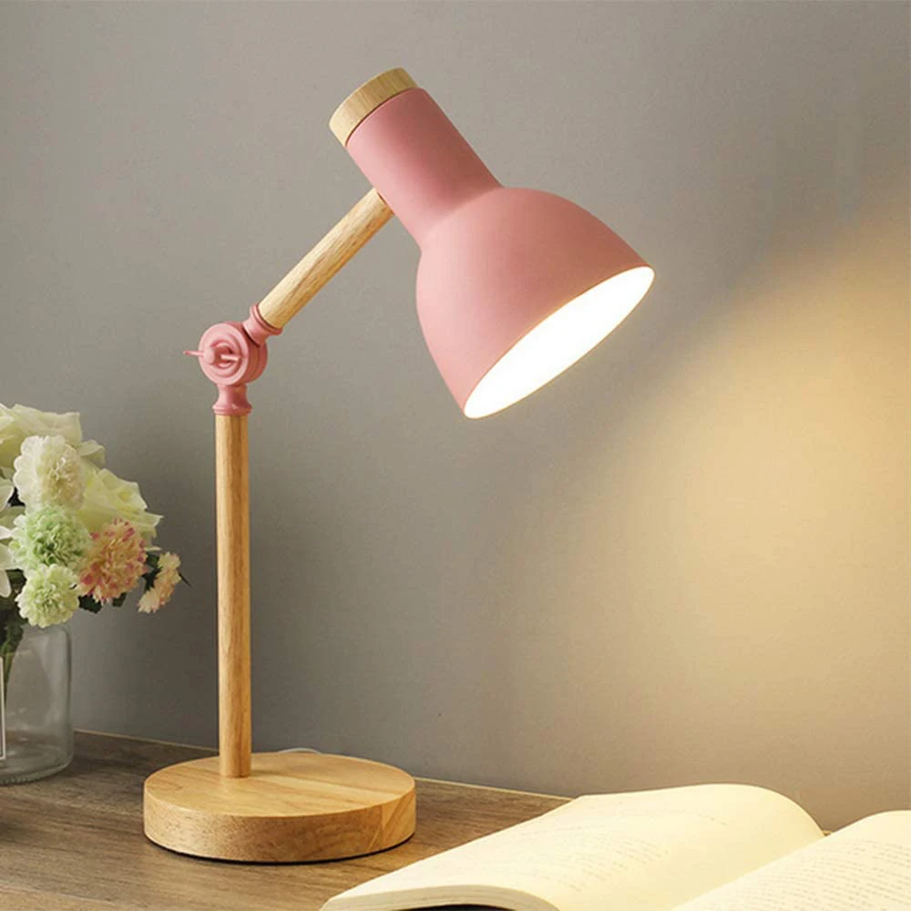 

Nordic Creative Macaron Table Lamp Eye Protection Bedroom Bedside Lamp Children Reading Desk Lamp College Student Dormitory Lamp