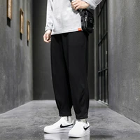 eoenkkyspring and autumn sports pants mens korean version of the trend of sweatpants harem pants casual warm trousers loose