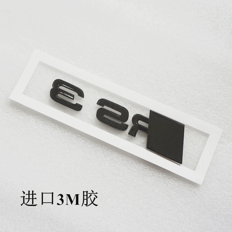 3d ABS хромированный черный логотип Автомобильная Эмблема багажника значок для Audi