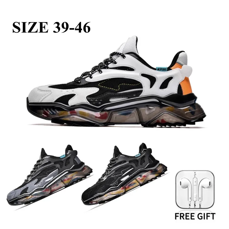 

Кроссовки Youpin мужские на нескользящей платформе, Уличная Повседневная модная дышащая Спортивная обувь для папы, размеры 39-45