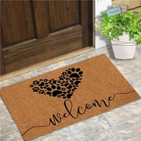 doormat entrance floor mat funny doormat welcome dog paws love door mat home decorative indoor outdoor doormat