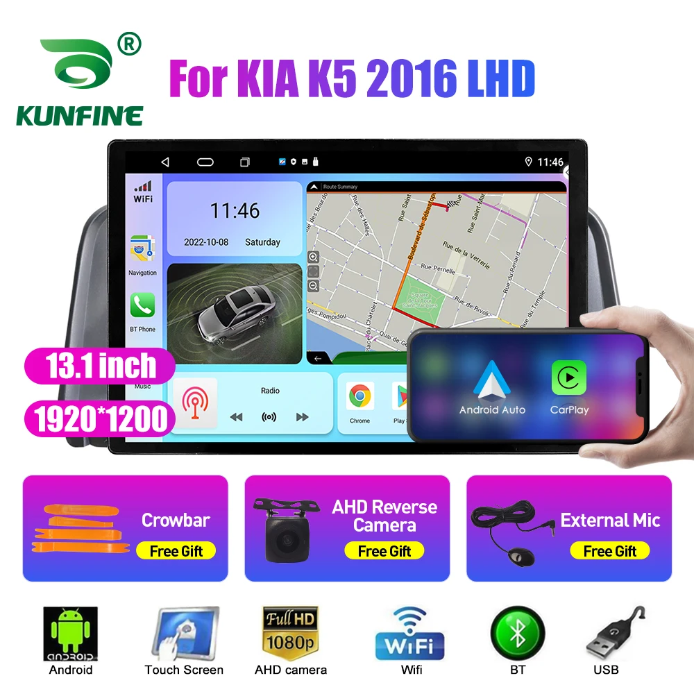 

Автомобильный радиоприемник 13,1 дюйма для KIA K5 2016 LHD Автомобильный DVD GPS-навигатор стерео Carplay 2 Din Центральный Мультимедиа Android авто