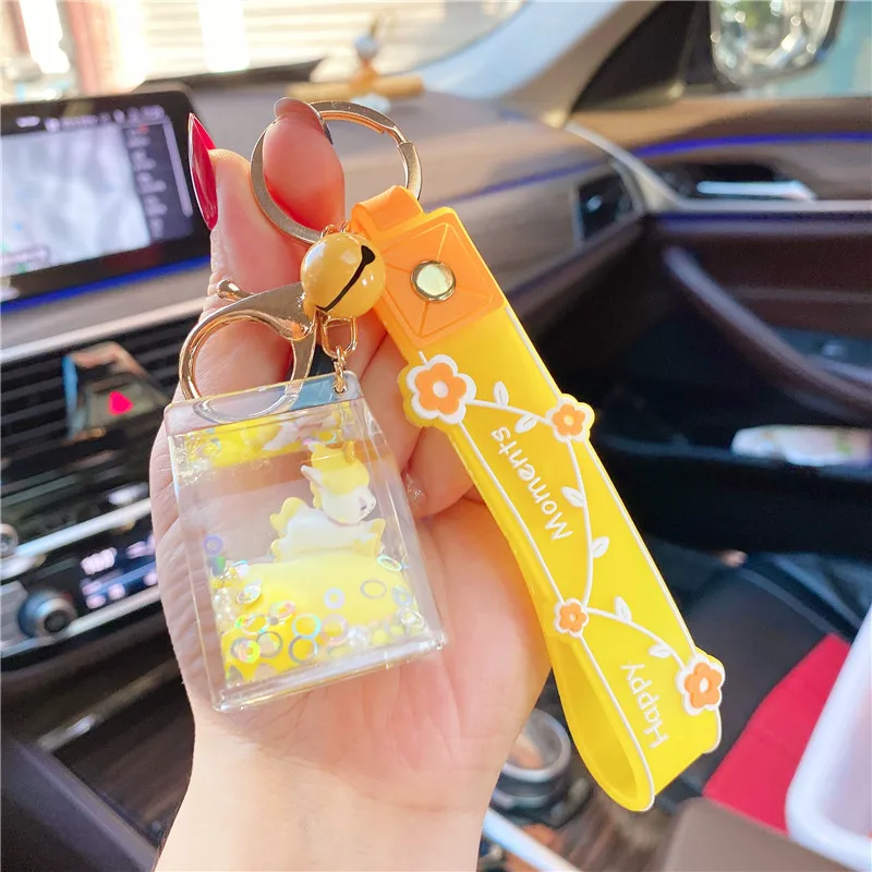 Новый милый брелок с изображением животных плавающий кавайный для ключей от