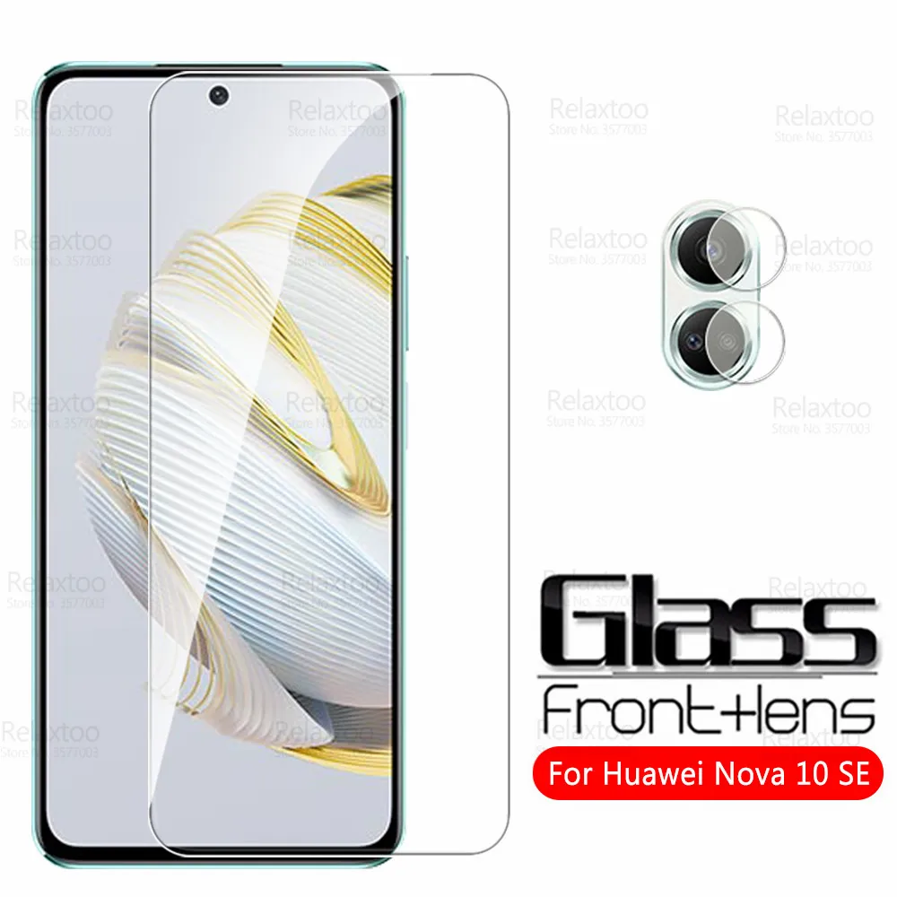 

Защитное стекло 2To1 для Huawei Nova 10 SE, закаленное стекло для камеры Hauwei Nova10 SE 10SE, 4G, 6,67 дюйма, 2022, Защитная пленка для экрана, Бронированная пленка
