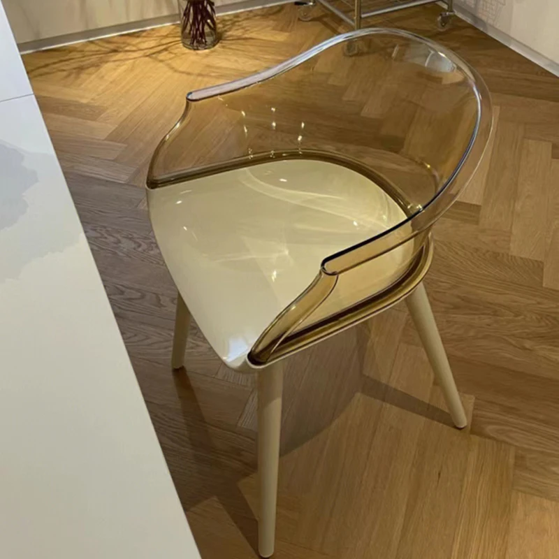 Мобильный стул Symbian скандинавский акриловый прозрачный отель ресторан домашняя