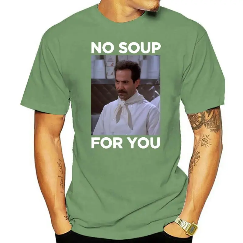 

Seinfeld No Soup For You Adult Black T-shirt