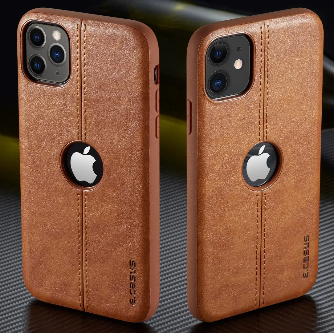 

For iPhone 11 11 Pro 12 Pro Max Case New SLIM Luxury Leather Back Case Cover For iPhone XS MAX XR 8 7 6S 6 Plus Shockproof Case