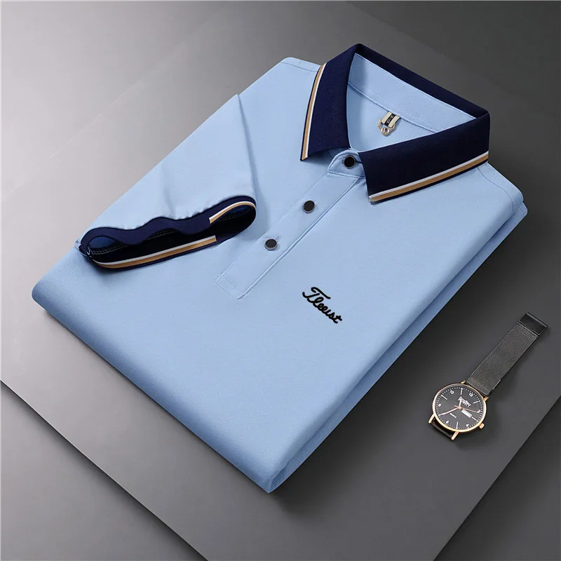 New Embroidery Golf Clothing Summer Golf Shirts for Men's Short-sleeved T-shirt Golf Polo Shirt Fashion Casual Golf Ball Jersey