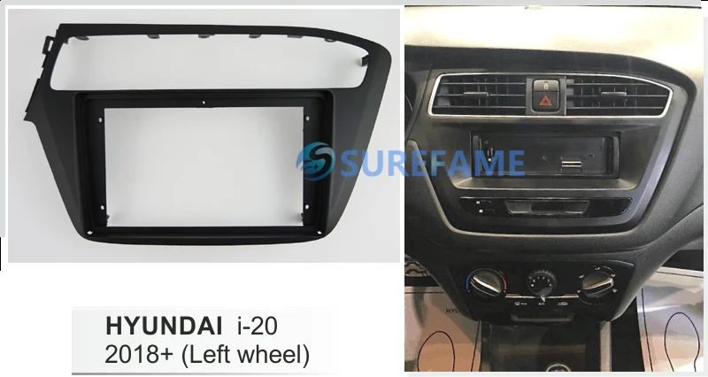 9-дюймовая Автомобильная радиопанель Fascia Для 2018 + HYUNDAI i20 i-20 (левое колесо) комплект