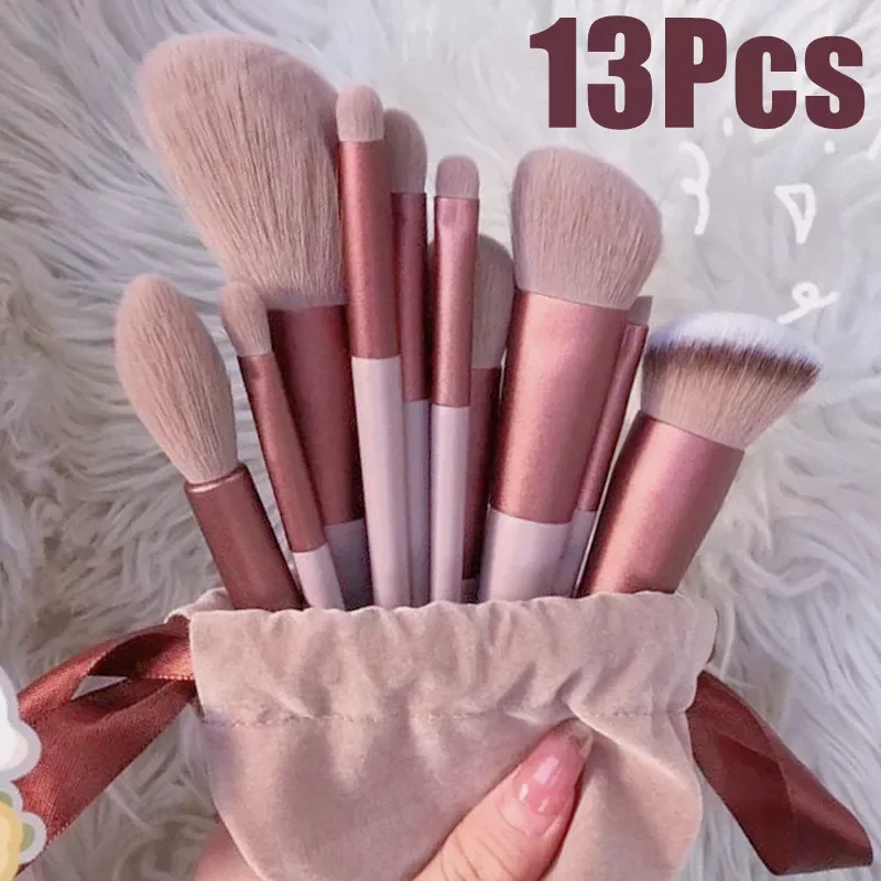 

13pcs Soft Makeup Brushes Set Eyeliner Eye Shadow Brush Cosmetic Foundation Blush Powder Blending Beauty Makeup Tool Maquiagem