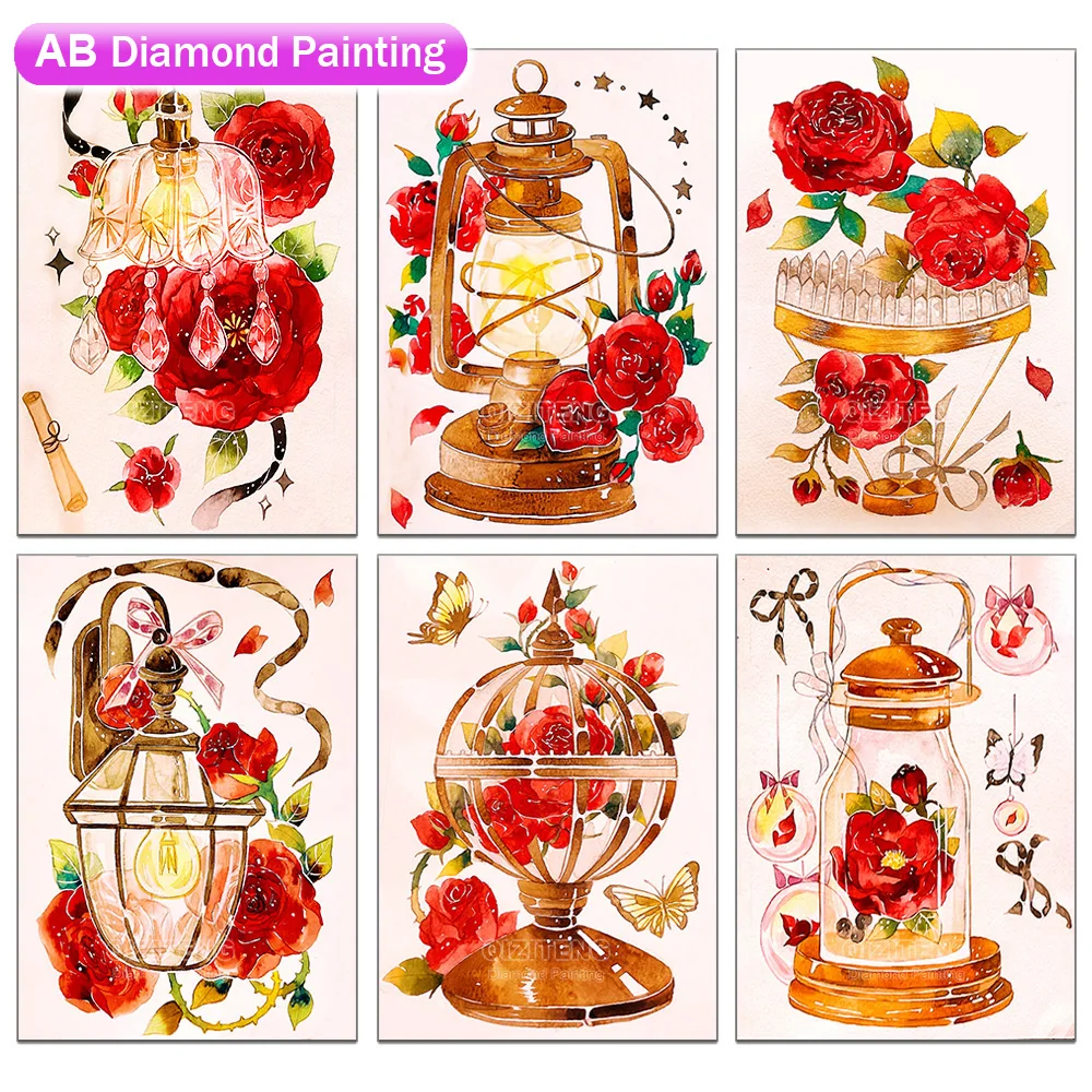 

AB Drill алмазная живопись, роза, винтажная картина, искусство, цветок, крест, фотография, искусство, украшение для дома, подарок