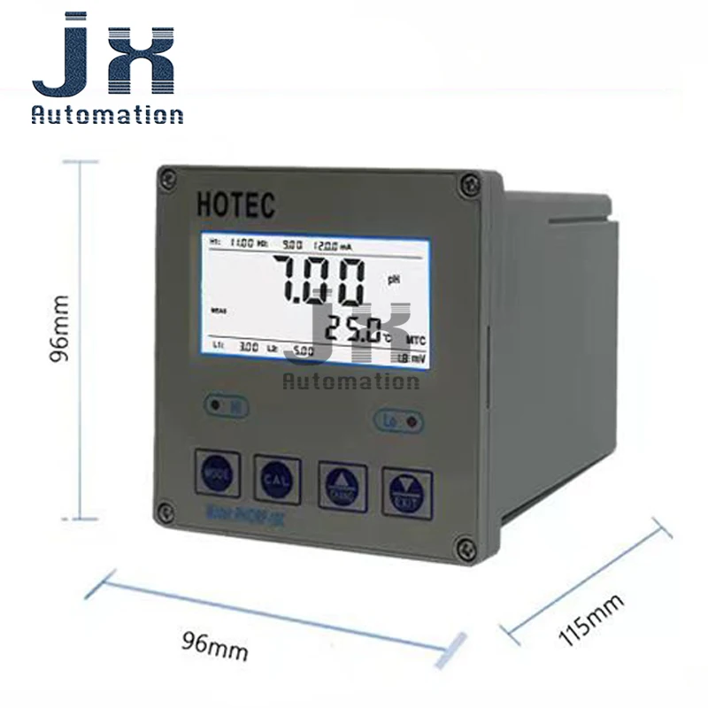 Промышленный онлайн-контроллер pHОВП HOTEC PH‑10C, монитор качества воды, выход 4‑20 мА, IP65, для очистки сточных вод ﻿ (art.: 3920dcb980452) - 3920dcb980452