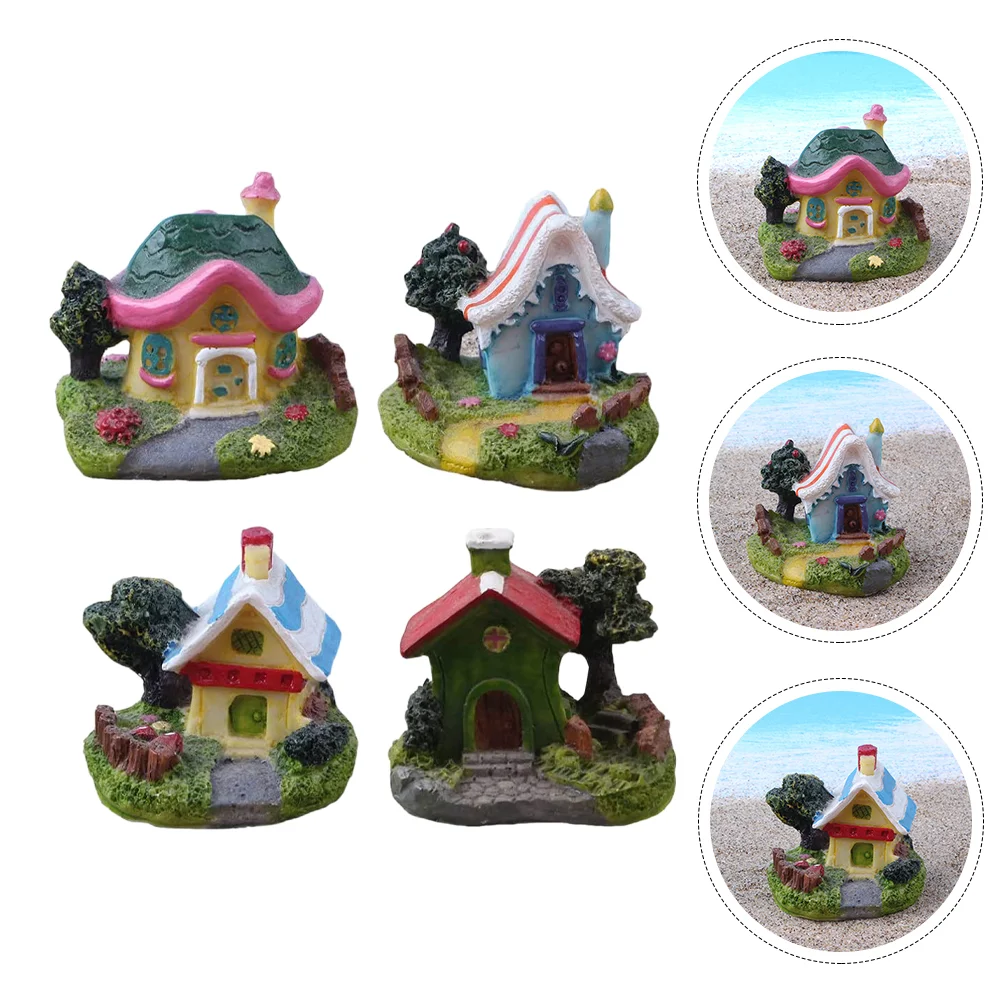 Миниатюрный домик сказочный коттедж из смолы миниатюрный пейзаж миниатюрное