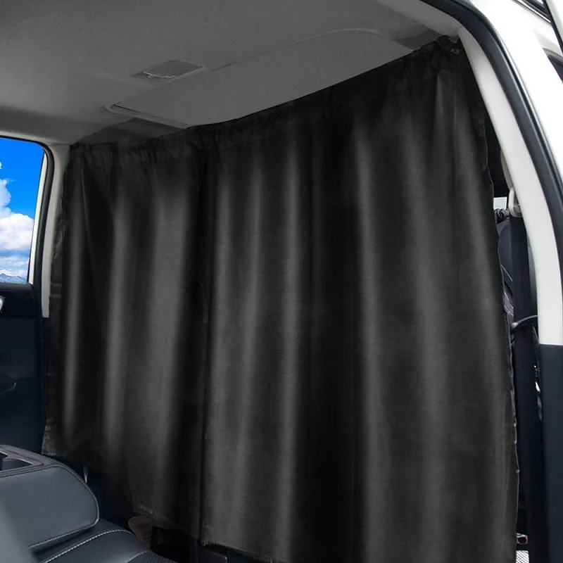 

2pcs/set Car Isolation Curtain Partition Protection Commercial Vehicle Air Conditioning Sun Shade Privacy Taxi SUV Accessoy