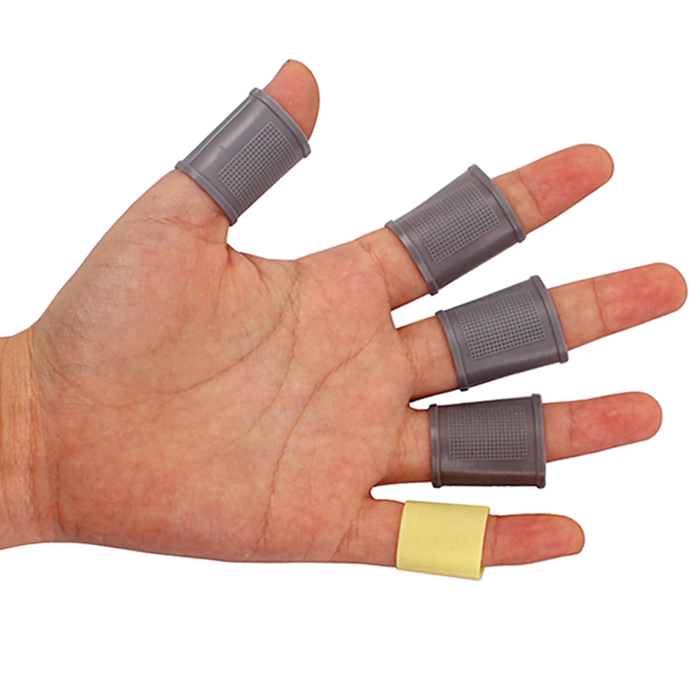 

Pack of 50 Fingertip Sleeves Silicone Joint Protection Brace Electric Guitar Bass Musical Instrument Supplies for Learners
