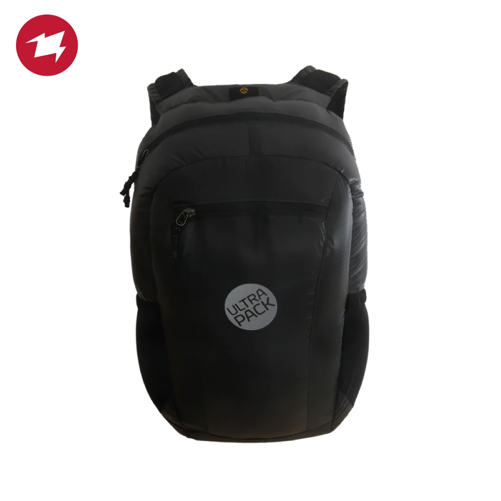 

AEGISMAX Unisex Camping Black Ultralight Backpack 18L Outdoor Hiking Travel Bag Mountaineering Waterproof Packsack