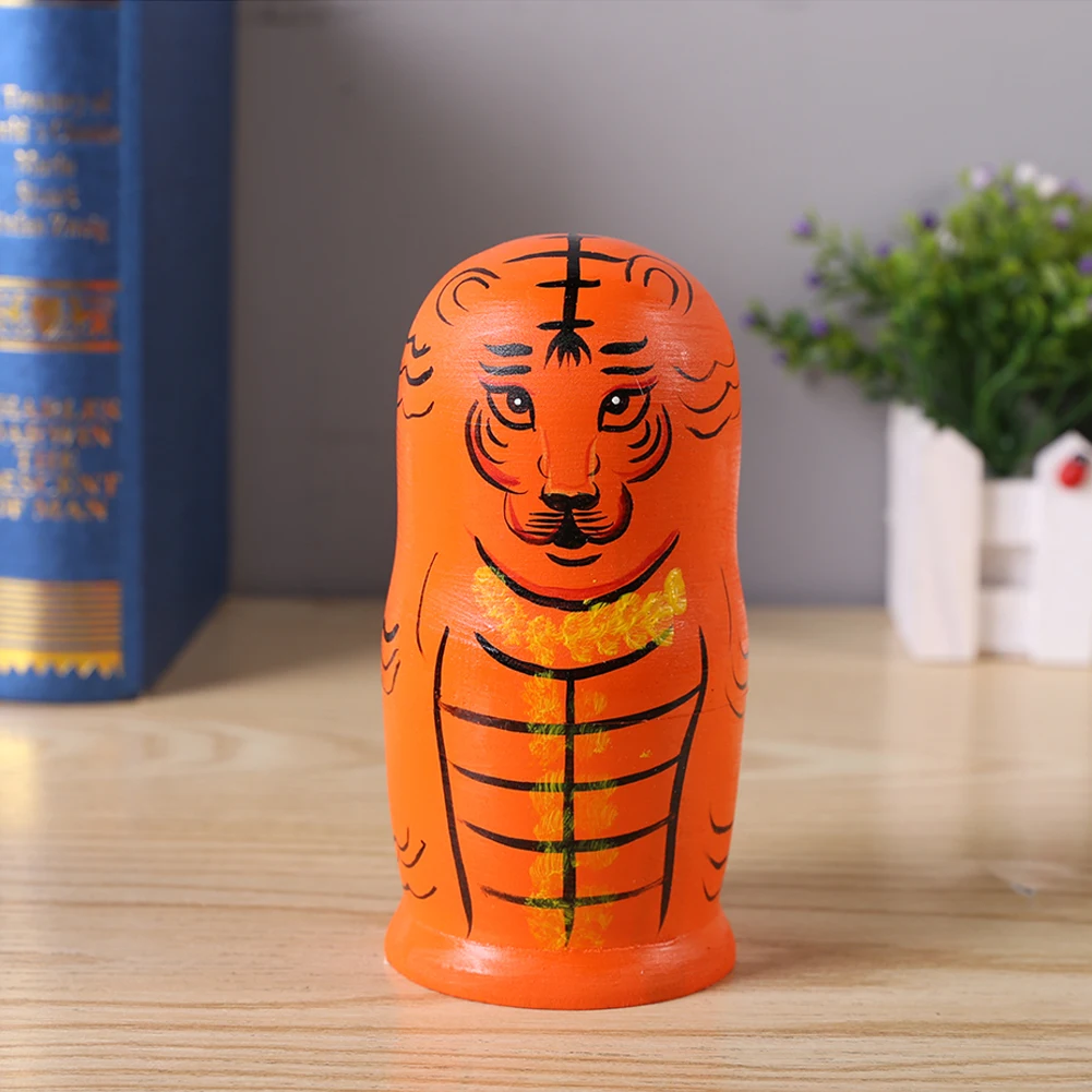 

Handmade Wood Stacking Nested Doll Souvenir Room Decoration Gifts for Children Festival Birthday Gift Supplies