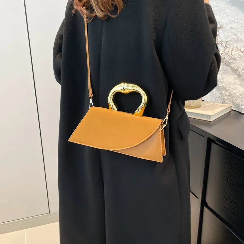 Sewing Thread Casual Solid Top-Handle Bags Fashion Large Capacity 2025 Hot Sale for Women Hasp Pu Women's Shoulder Bag