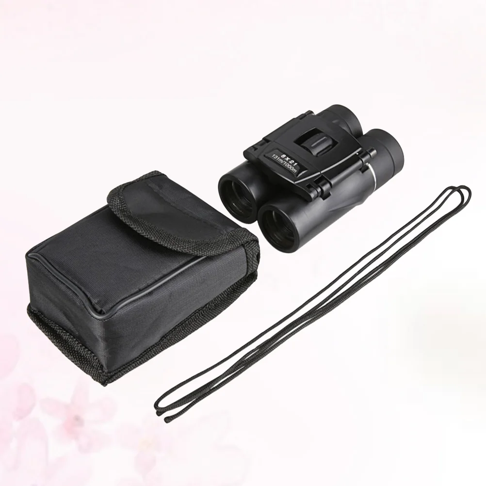 

8x21 компактный бинокль с увеличением дальность 1000 м Складной Мощный мини-телескоп BA7 FMC оптика для спорта кемпинга (черный)