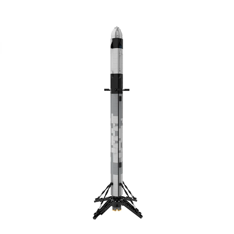 

MOC 1:110 Scale Ultimate Space X Falcon 9 Rocket Building Blocks Kit Military Artificial Satellite Launch Vehicle Toys Kid Gift