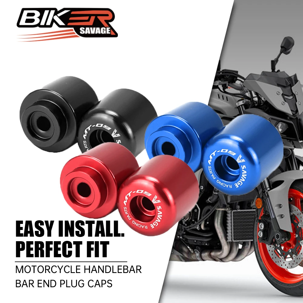 

Motorbike Handlebar Bar End Plug Caps Handle Weight Anti Vibration Silder Parts For YAMAHA MT-09 2021-2022 Grips Accessories