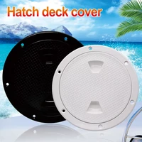 abs round hatch cover white 4 6 8 deck plate non slip screw out deck inspection plate for marine rv yacht boat accessories