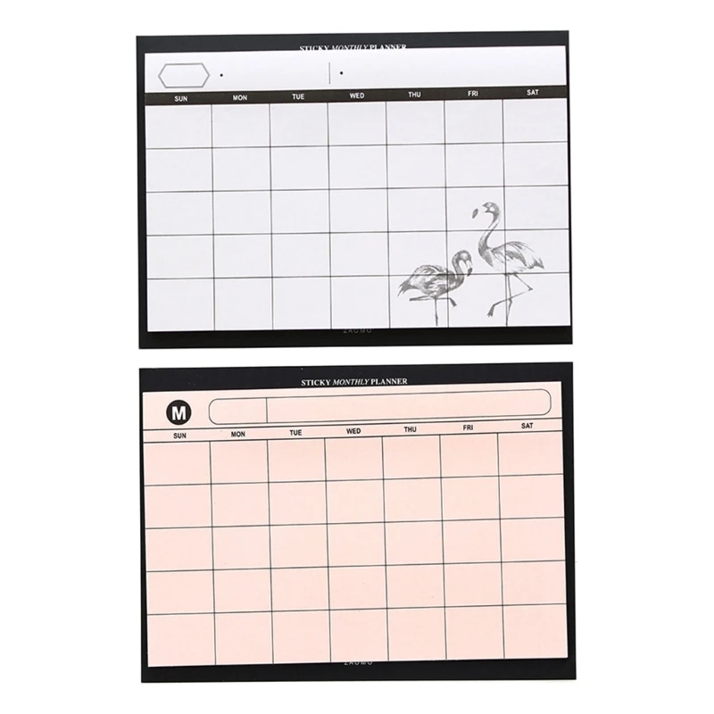 

30Sheets Monthly Planner Decorative Calendar Schedule Notebook Planner