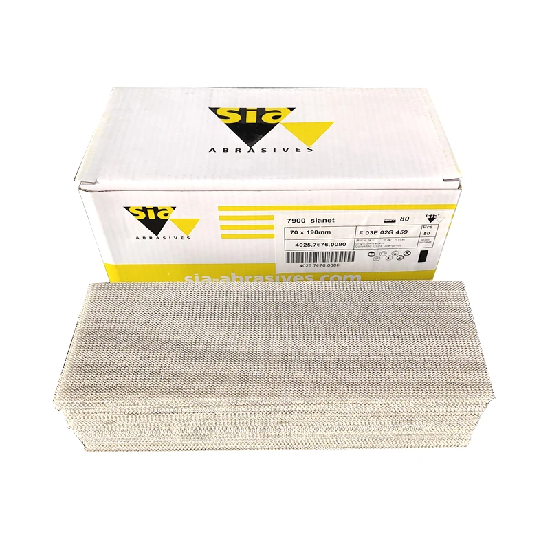 Sia Rectangular Dry Scrub Screen Sand 70×198mm Hand Planer Sandpaper Is Suitable For MIRKA Hand Push Board Vacuum Sandpaper