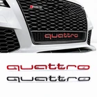 3D наклейки с эмблемой автомобильной решетки, наклейки для Audi Sline Quattor A3 A4 A5 A6 A7 A8 Q3 Q5 Q7 S3 S4 S5 S6 RS3 RS4, значки, автомобильные аксессуары