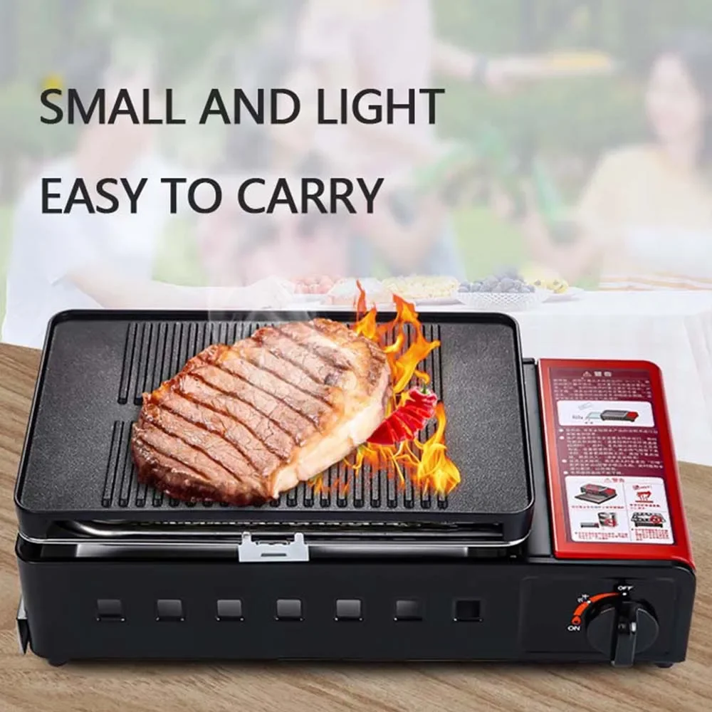 Портативный газовый гриль плита для кемпинга барбекю уличный бытовой шампуры