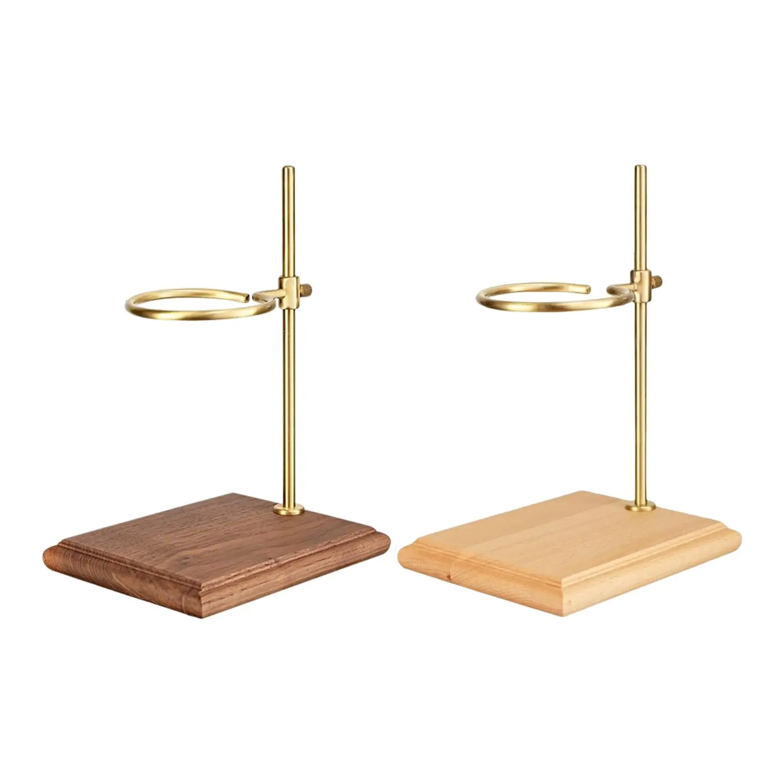 

Household Pour Over Coffee Stand with Wooden Brewing Rack for Home Cafe Shop