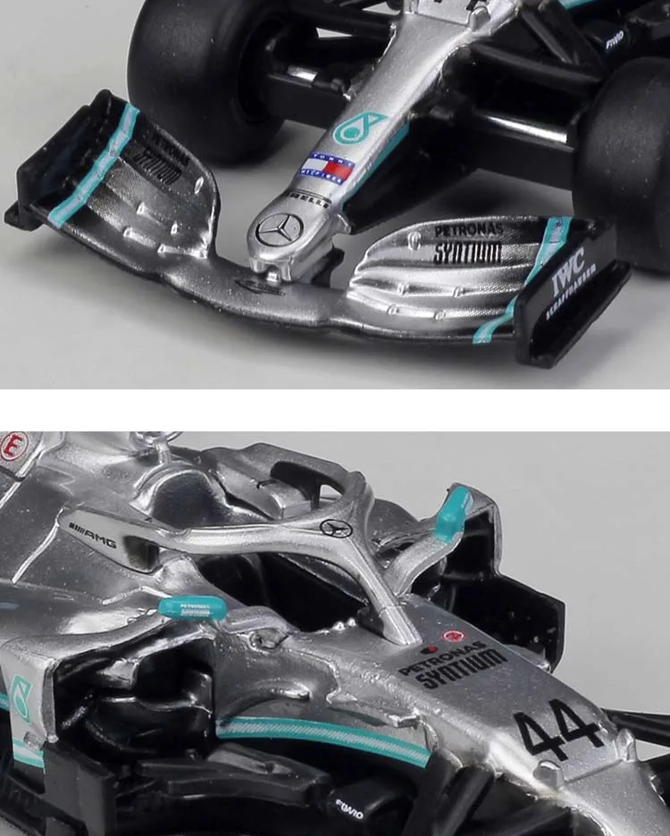 Модель автомобиля 1:43 2019 W10 #77 #44 W07 #6 F1 гоночная формула статическая имитация литье
