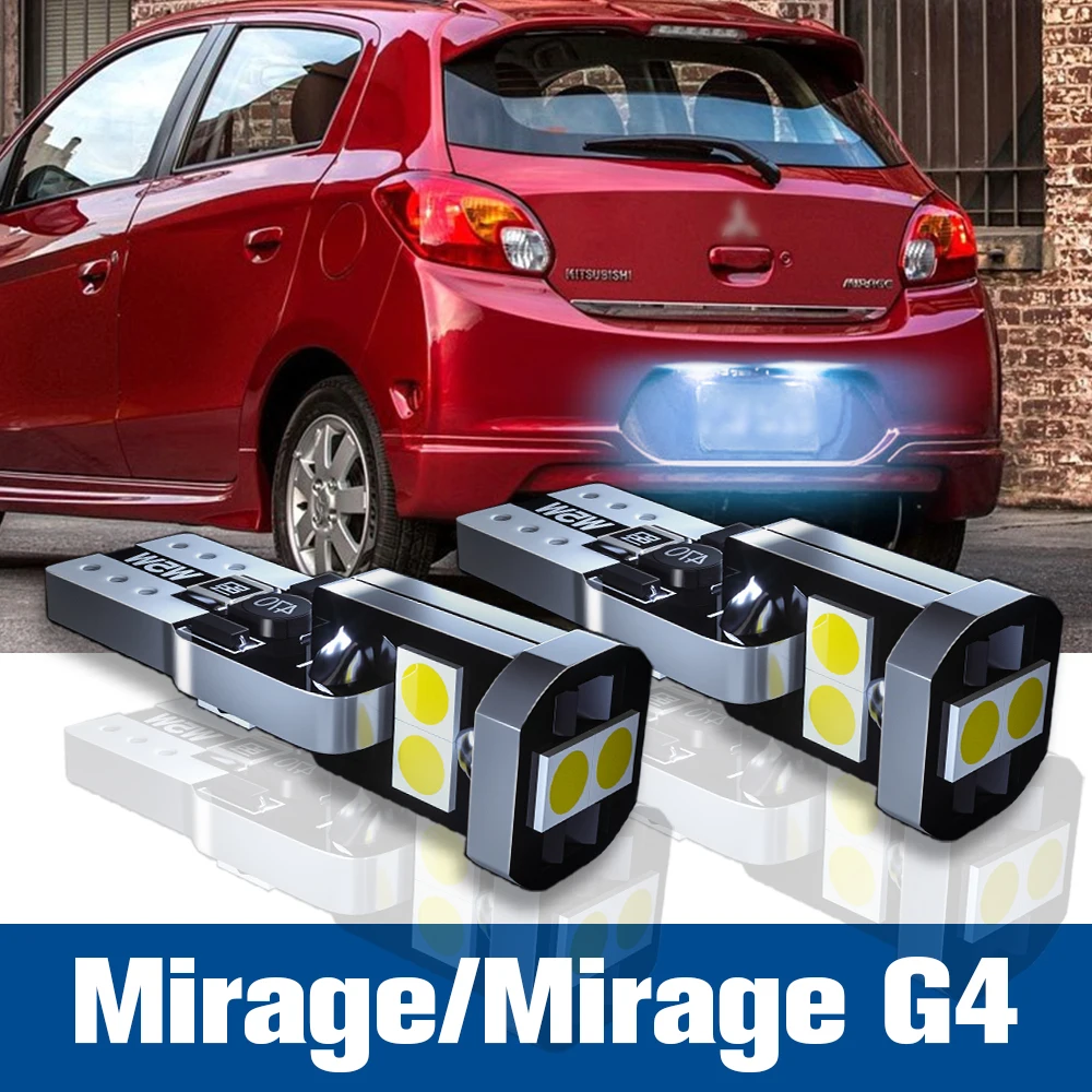

2pcs LED License Plate Light Lamp Accessories Canbus For Mitsubishi Mirage G4 2012 2013 2014 2017 2018
